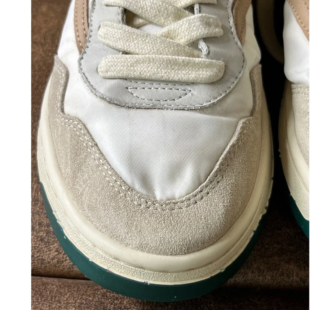 ONCEPT Anthropologie 037 PRINCETON SNEAKERS Mid-Top Shoes OAK Brown/Cream 7.5